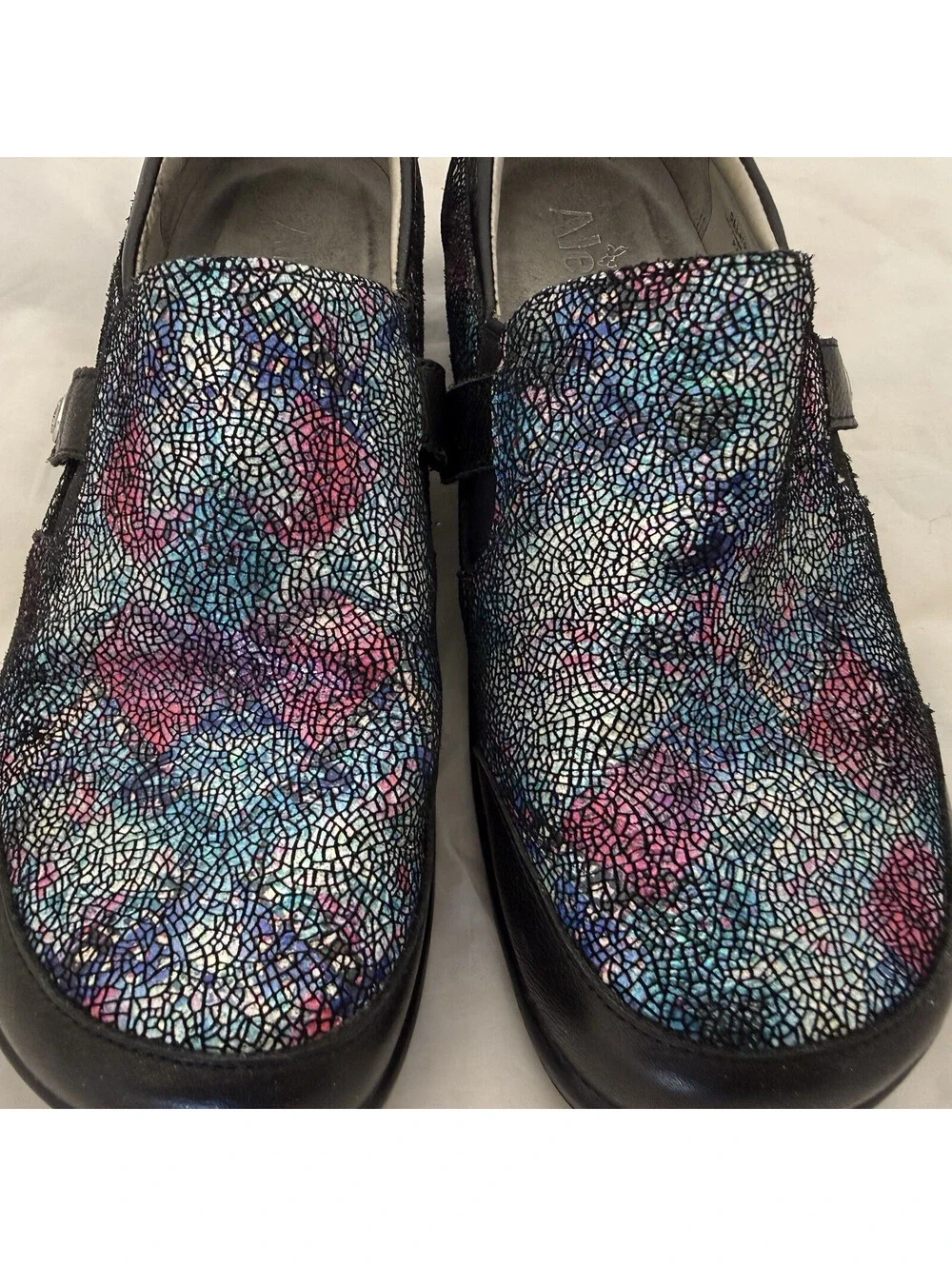 Alegria Paityn Slip-On Shoes Size 8 Copacetic Glitter Multi Loafers Pro Walking